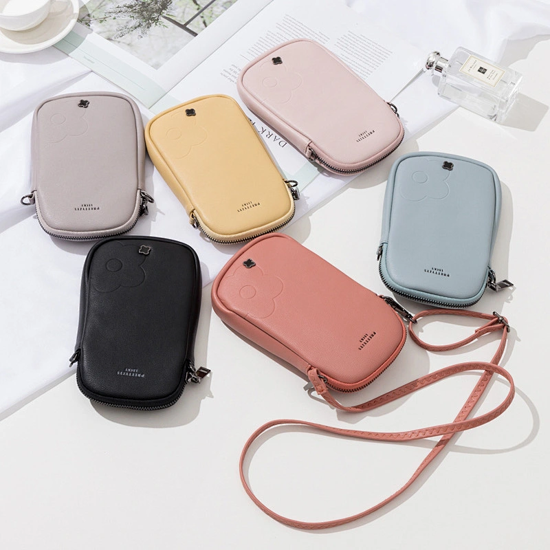 2020 new fashion messenger bag female multifunctional student simple one-shoulder mini zipper phone bag