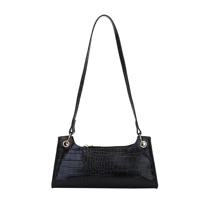 Wholesale Luxury Baguette Shoulder Bags 2021 Fall Alligator Crocodile Pattern Handbags for Women Casual Tote