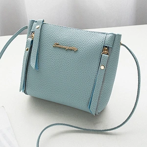 Factory Direct Handbags New Students Korean Messenger Small Bags Soft Leather Lychee Pattern Female Crossbody Bag