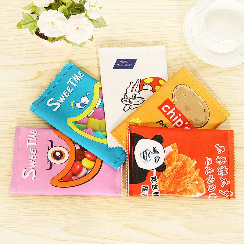 Children Creative Trendy Harajuku Girl Potato Chip Clutch Bag Fun Snacks Pu Mobile Coin Purse Pencil Case