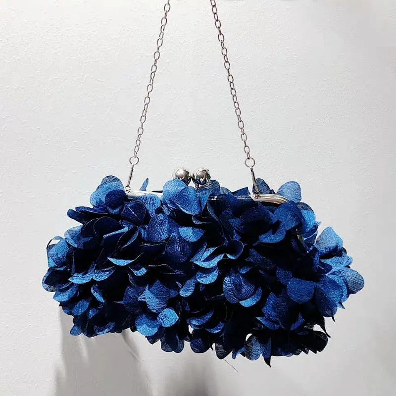 Luxury Style Flowers Evening Bag Ladies Elegant Clutch Bag Handbag