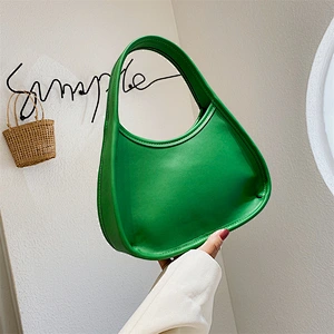 2020 New PU Leather Shoulder Bags Ladies Clutch Hand Bags Solid Color Small Purses Tote Handbags For Women