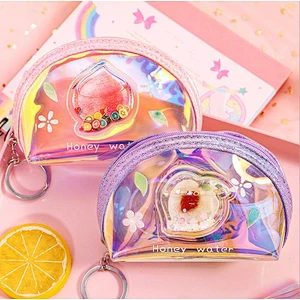 Factory direct sale fruit simple coin purse laser key small wallet Korea mini handbag wholesale