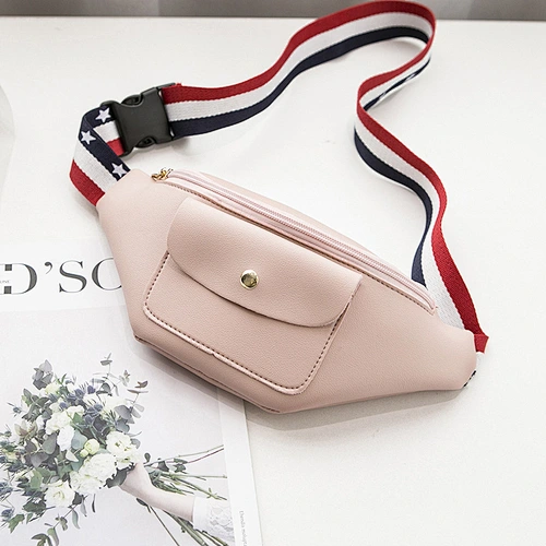 Factory Wholesale 2020 Waist Bag Spring Summer Korean Version New Color Ribbon Multi-Pocket Shoulder Chest Bag