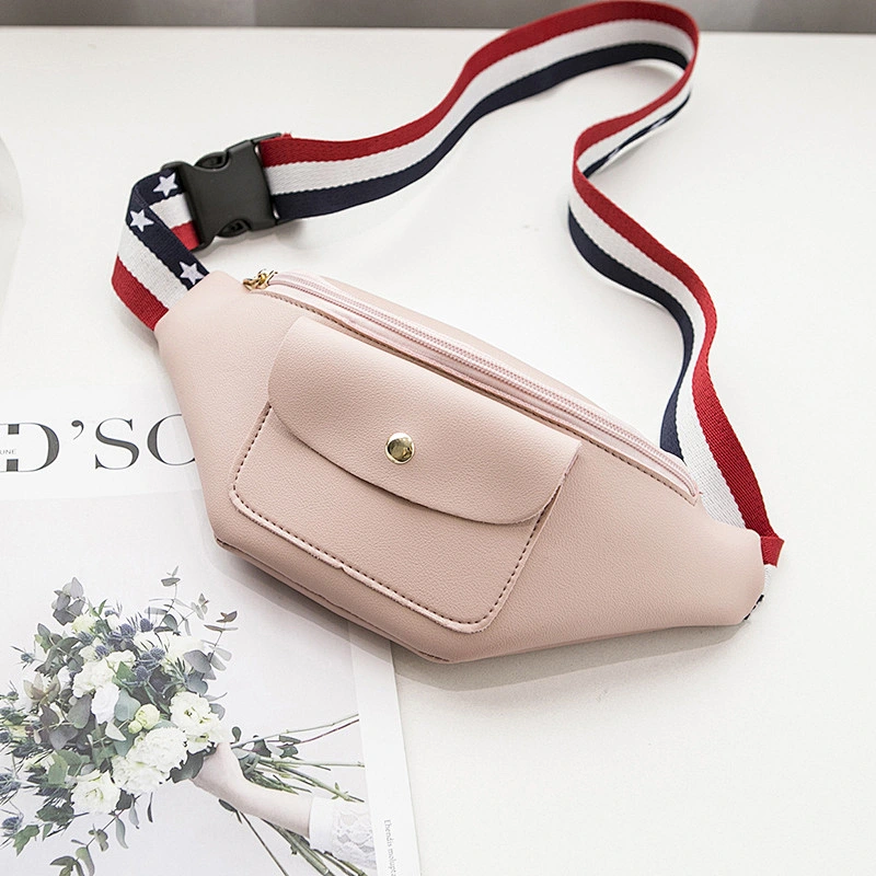 Factory Wholesale 2020 Waist Bag Spring Summer Korean Version New Color Ribbon Multi-Pocket Shoulder Chest Bag