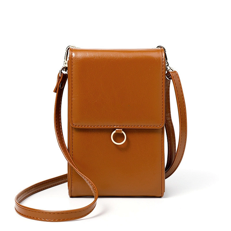 Square Multifunctional One-Shoulder Women'S Bag Large Capacity Retro Mini Messenger Bag Korean Version Of Vertical Messenger Bag