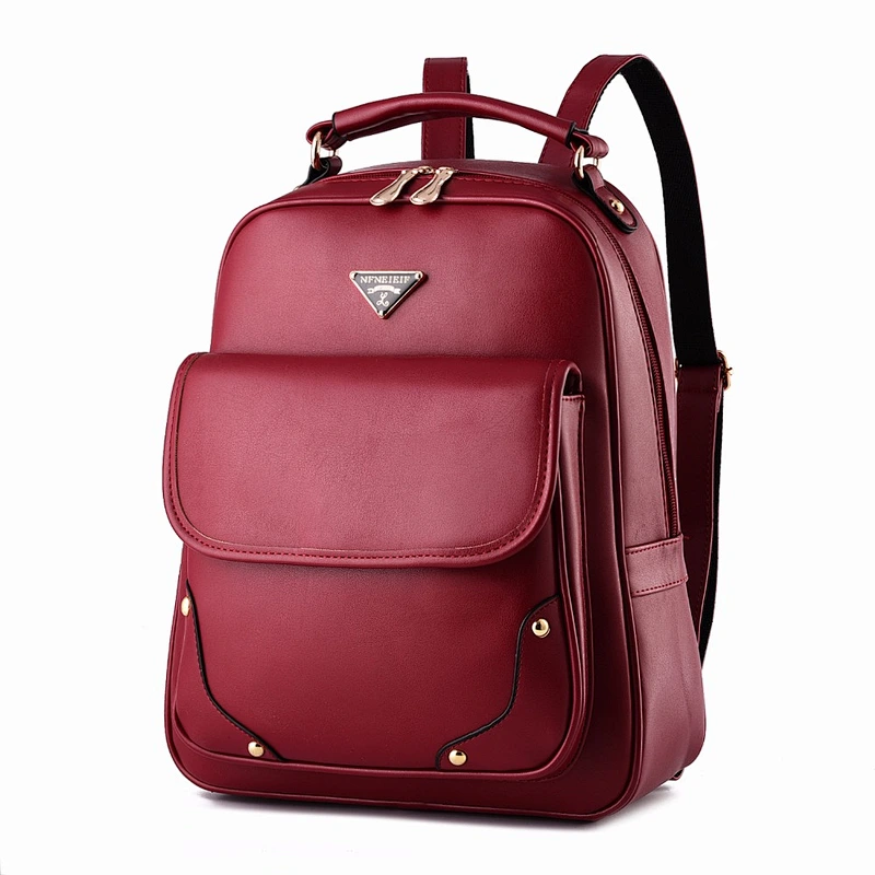 Fashion Style Custom Vintage Color Pattern PU Leather Women Backpack