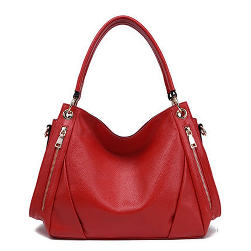 Wholesale fashion genuine leather tote bag women travel large capacity shoulder handbags