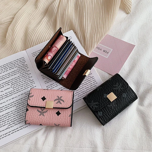 2020 New Organ Card Holder Ladies Fashion Multi-Card Position Business Card Holder Zipper Coin Purse Bag