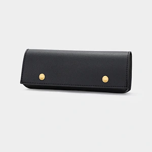 Pu Leather New Korean Style Simple College Square Stationery Pencil Case Convenient Sunglasses Storage Bag