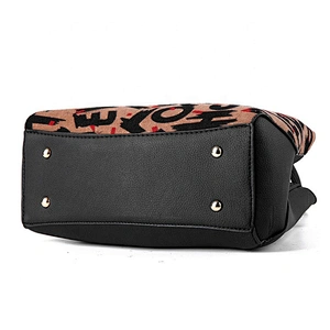 New Fashion Fancy Cheap PU Leather shoulder wholesale  women letter  leopard print handbags