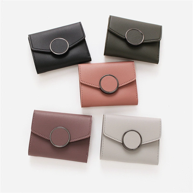 Wholesale Short Size Women Wallets Cute Girls Coin Purse Small Card Holder Wallet