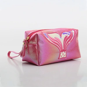 2020 Organizer Cosmetic Bag Women Party Outdoor Zipper Pouch Travel Cosmetics Holographic Makeup Bag