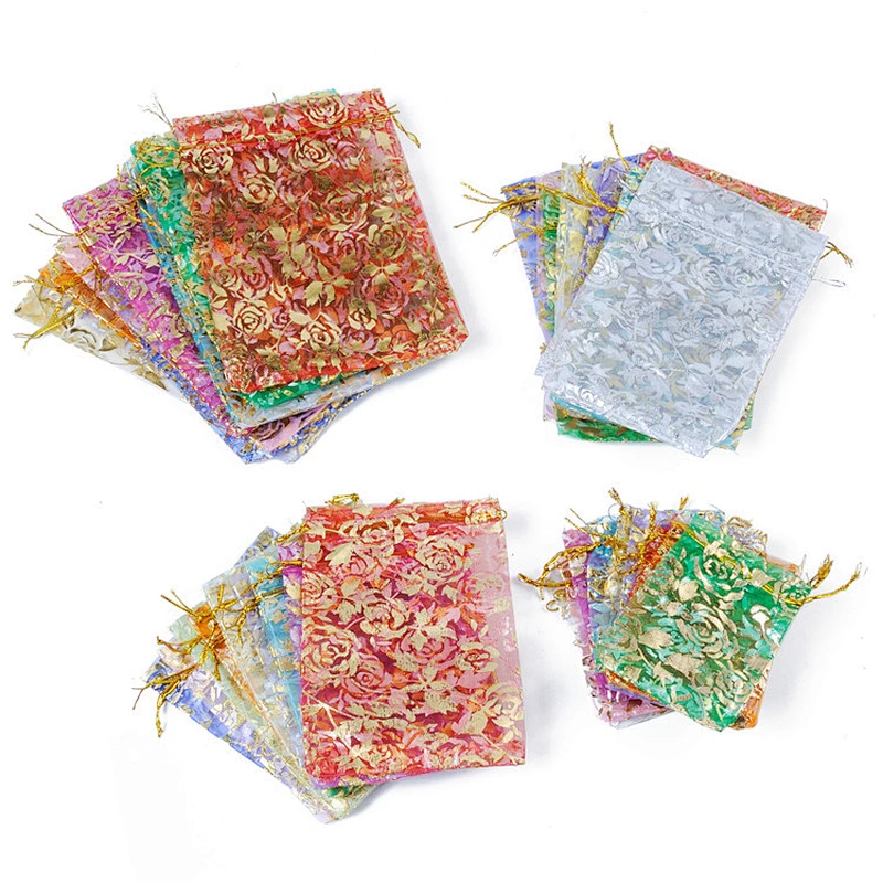 promotional folded drawstring gift bag fabric making nylon drawstring bag