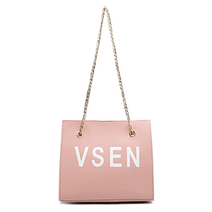 wholesale low cheap price girl crossbody quality fashion women tote purse pu leather handbag vegan sling chain lady shoulder bag