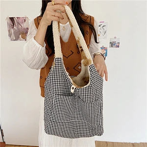 Plush Bear Cute Women Girls Shoulder Bag Large Capacity Student Soft Shopping Bags Single Shoulder Bag