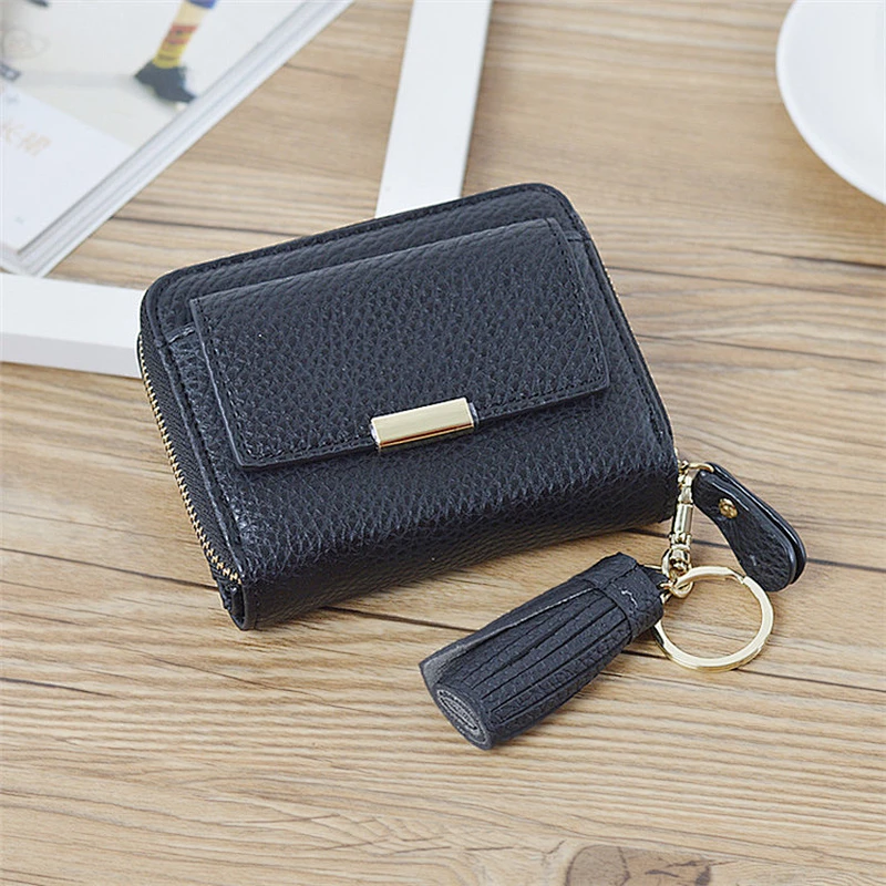 Hot Sale Professional Women Genuine Leather Wallet Girls Mini Short Wallet
