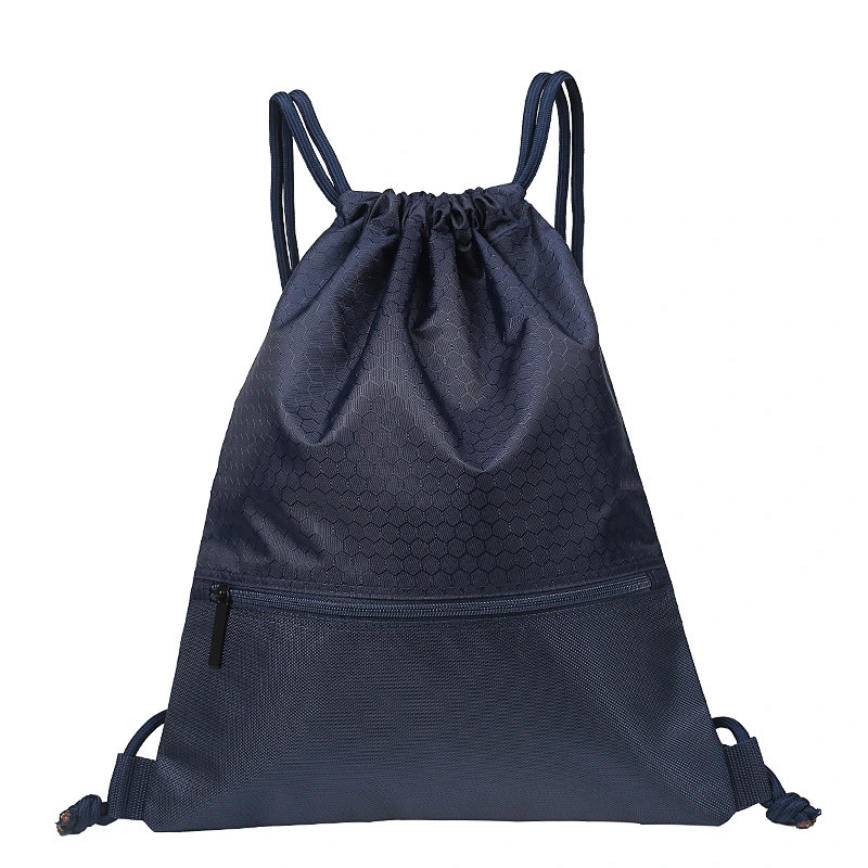 Custom promotion 2019 gym drawstring bag nylon drawstring backpack bag