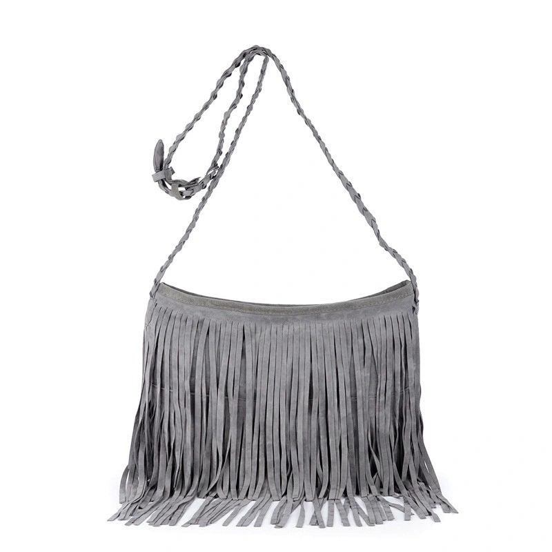 Popular Europe Style Crossbody Bags with Fashion Tassels Woven Long straps Women Handbags Lady's Bags Purses Shoulder Bag