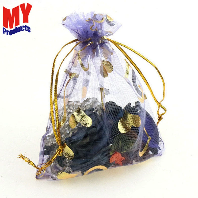 promotional folded drawstring gift bag fabric making nylon drawstring bag