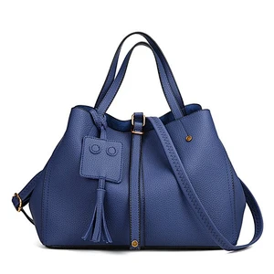 Latest luxury popular bags handbags 2019 PU leather genuine leather handbags for women
