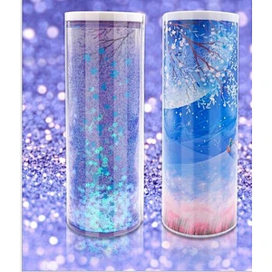 Quicksand Pencil Case Transparent Cylinder Erasable Multifunctional Student Stationery Box