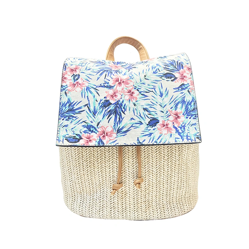 Fashion Ladies Dailly Use Sports PU Leather Cotton Backpack
