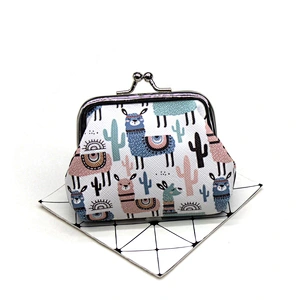 Factory wholesale animal print coin purse Variety of optional girl buckle coin purse