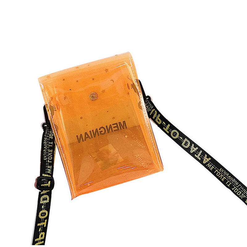 2019 Jelly transparent pvc shoulder bags women candy color handbag crossbody bag
