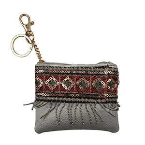 2020 New Fashion Ethnic Style Bohemia Mini Handbag Coin Purse With Sequin Tassel