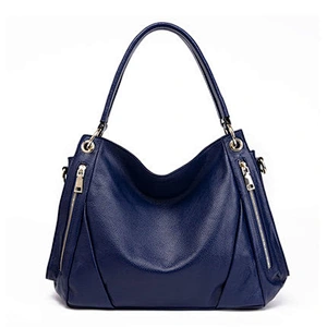 Wholesale fashion genuine leather tote bag women travel large capacity shoulder handbags