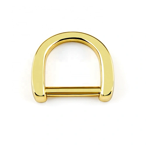 Custom Top Quality Handbag Hardware Alloy Metal D Ring Hook For Bags