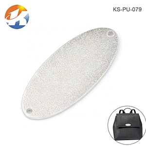 Oval Shape Sewing Garment Metal Swimwear Label, Clothing Label Custom Swimwear Metal Logo For Cloth