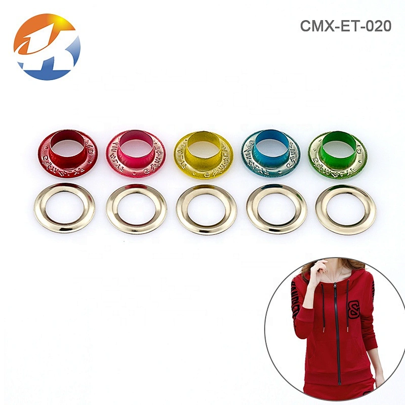 Factory Direct Sale Differ Color Custom Made Metal Eyelet And Grommet For Clothing Shoes Bags