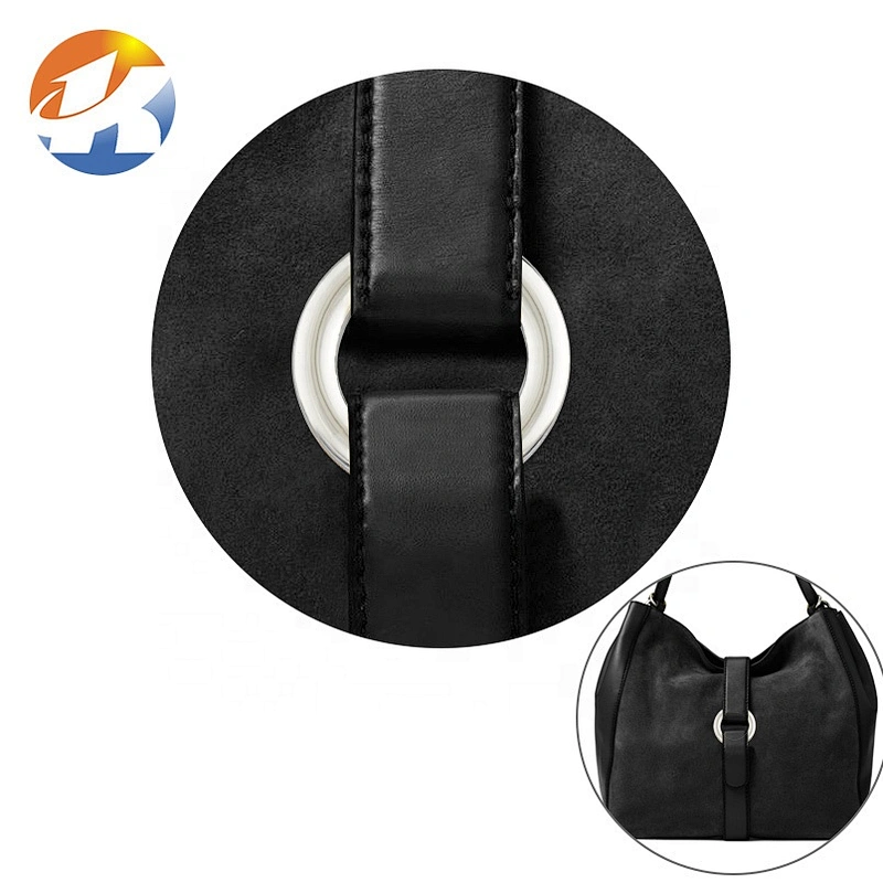 Factory Direct Wholesale Zinc Alloy Nickel Free Flat Small Metal O Ring for Handbags