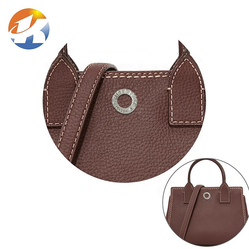 Bag Accessories Round Engraved Logo Metal Tag, Custom Metal Name Plate for Bag*