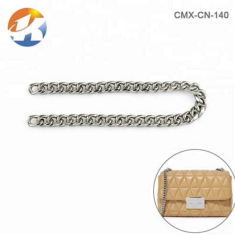 China Manufacture Durable Nickel Metal Chain For Handbags