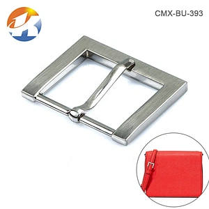 Wholesale Custom Zinc Alloy Die Cast Square Brushed Nickel Metal Pin Belt Buckle