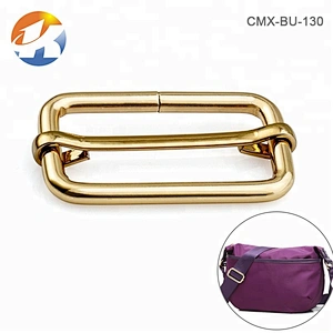 Custom Gold Bag Accessories Adjustable Metal Buckle