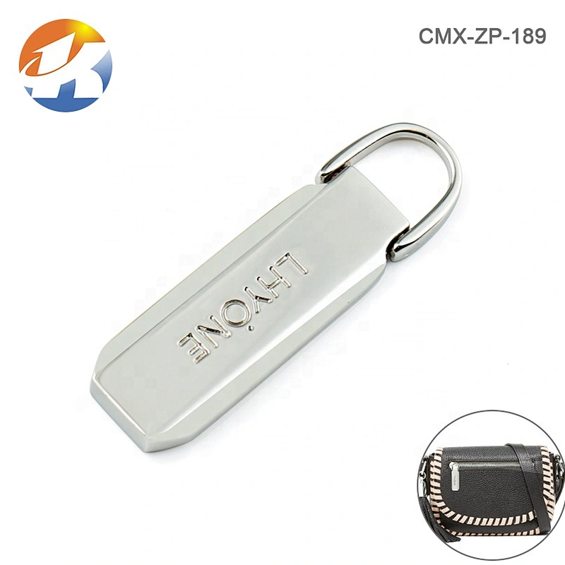 Bag Accessories Nickel Metal Zipper Puller, Designer Moveable Head Metal Zipper Pull Tab for Handbags
