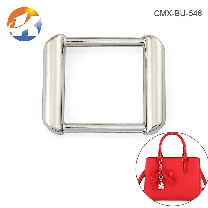 Wholesale Bag Accessories 1 Inch Silver Square Metal Buckle for Bag's Strap