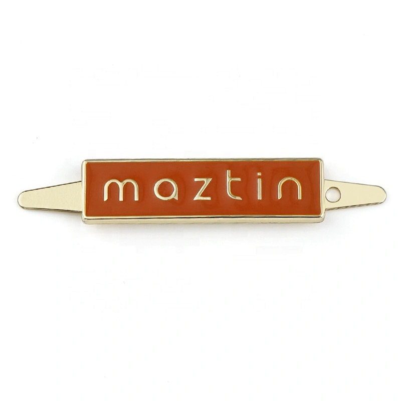 Custom Nickel Metal Brand Logo Label, Design Engraved Metal Name Tag Plate for Handbag