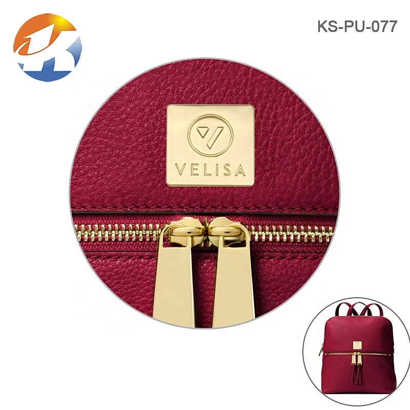 Professional Custom Gold Metal Label Logo, Engraved Logo Metal Brand Plate For Handbags