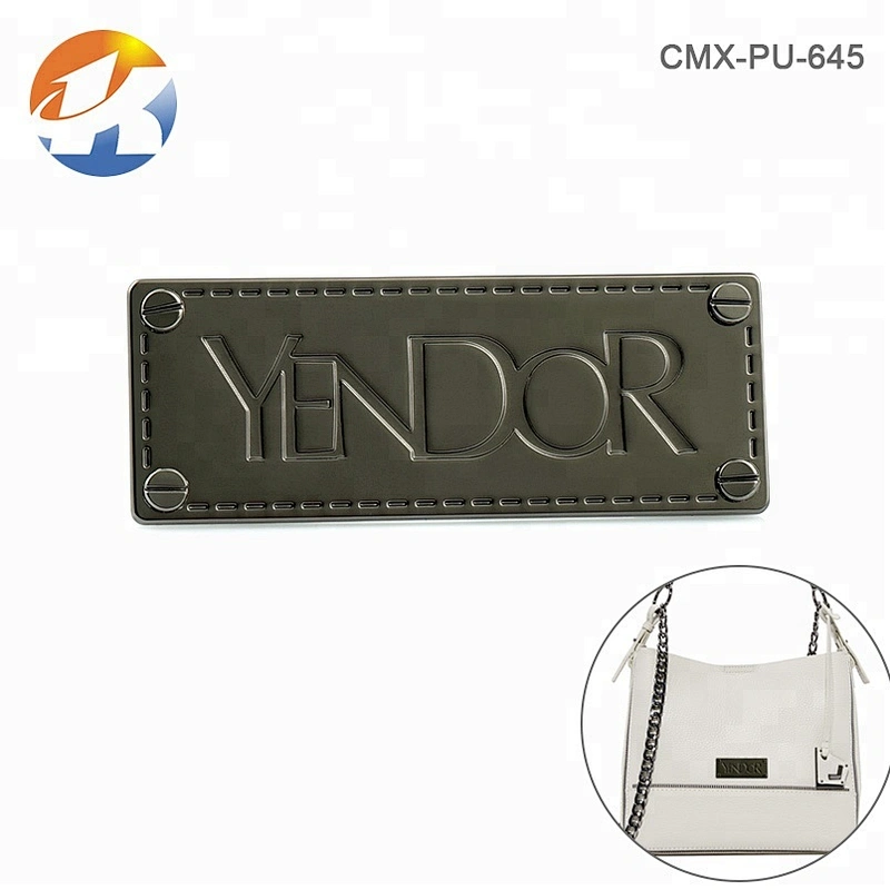 Professional Manufacture Gunmetal Custom Bag Metal Logo