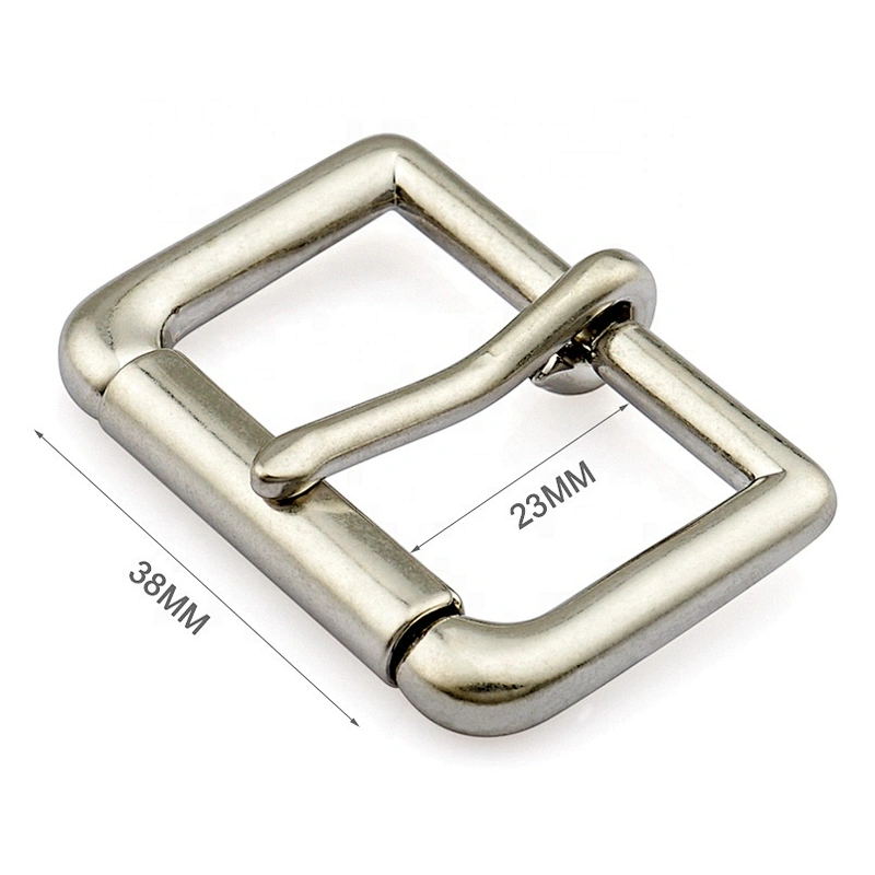Wholesale 1.5 Inch Metal Roller Pin Belt Buckle, Custom Zinc Alloy Metal Pin Buckle for Men Belt