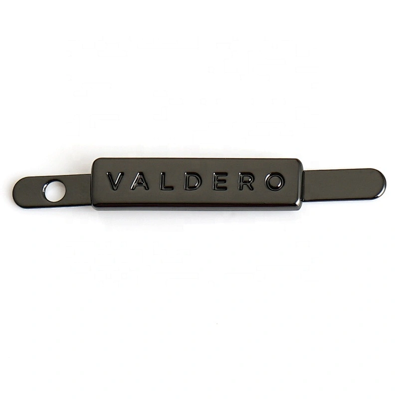 Handbag Hardware Custom Gold Metal Label Plates, Metal Brand Logo Name Tag for Bags