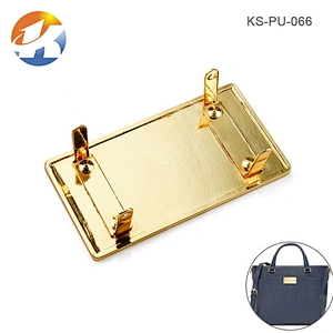 Custom Handbag Metal Brand Logo Label, Accessories Engraved Logo Design Metal Brand Tag Nameplate For Bags