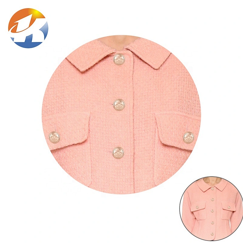 High End Sewing Metal Shank Button Alloy, Custom Rose Gold Jeans Metal Button For Garment