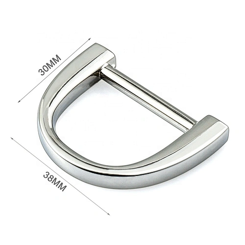 High Grade Handbag Hardware 30mm Metal D Ring, Custom Zinc Alloy Silver Metal D Ring for Bags