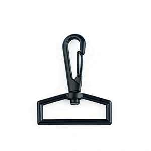 Wholesale Bag Accessories 1.5 Inch Alloy Metal Swivel Spring Clip Buckle, Black Nickel Metal Snap Dog Hook